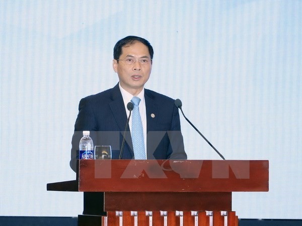 Deputy Foreign Minister Bui Thanh Son speaks at the event (Photo: VNA)